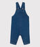 Lange tuinbroek van denim voor baby's blauw BLEU DELAVE