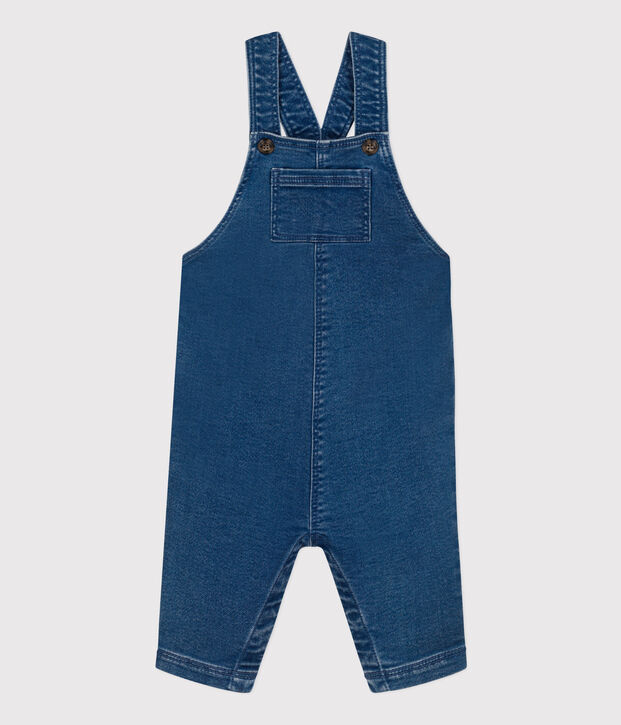 Salopette longue b&eacute;b&eacute; en denim bleu