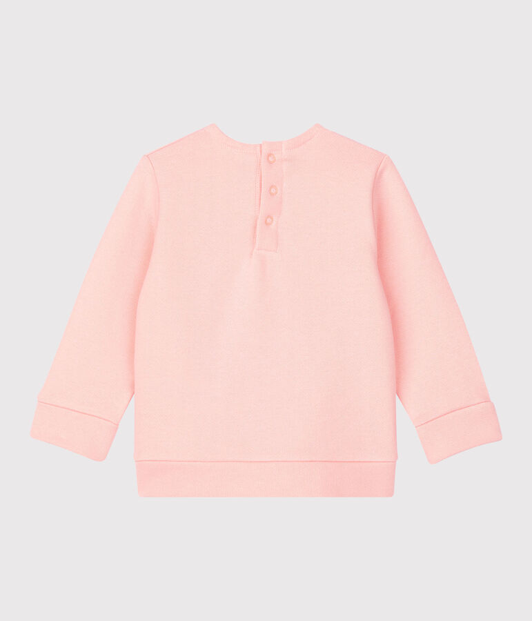 Sweater van molton baby. roze