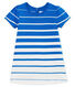 Robe manches courtes rayée bébé fille