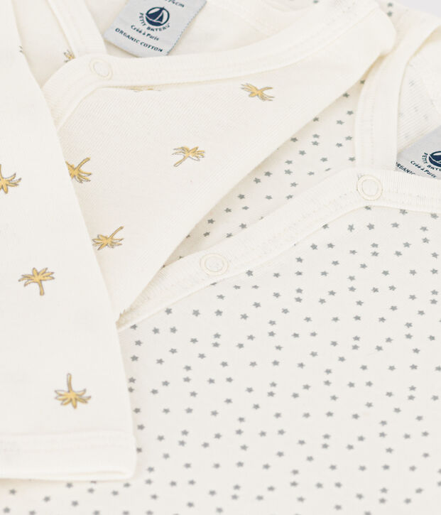 Lot de 2 dors bienpalmiers et &eacute;toiles en coton multicouleur