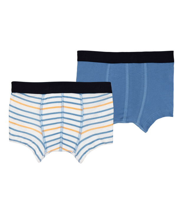 Lot de 2 boxers en coton multicouleur