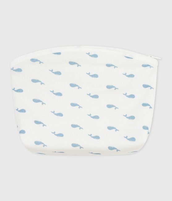 Katoenen enveloptasje met Parijsprint wit MARSHMALLOW/wit MULTICO