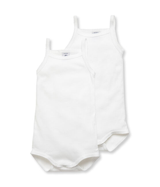 Duo rompertjes met bretels babymeisje variante 1