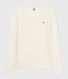 T-shirt met lange mouw van wol en katoen voor dames