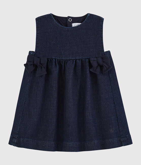Molton jurk voor babymeisjes blauw JEANS