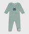 Fluwelen babypyjama groen PAUL