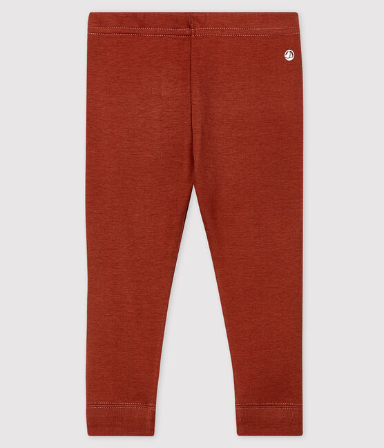 Legging en coton bébé orange MADRAS