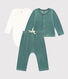 Ensemble en velours et body bébé