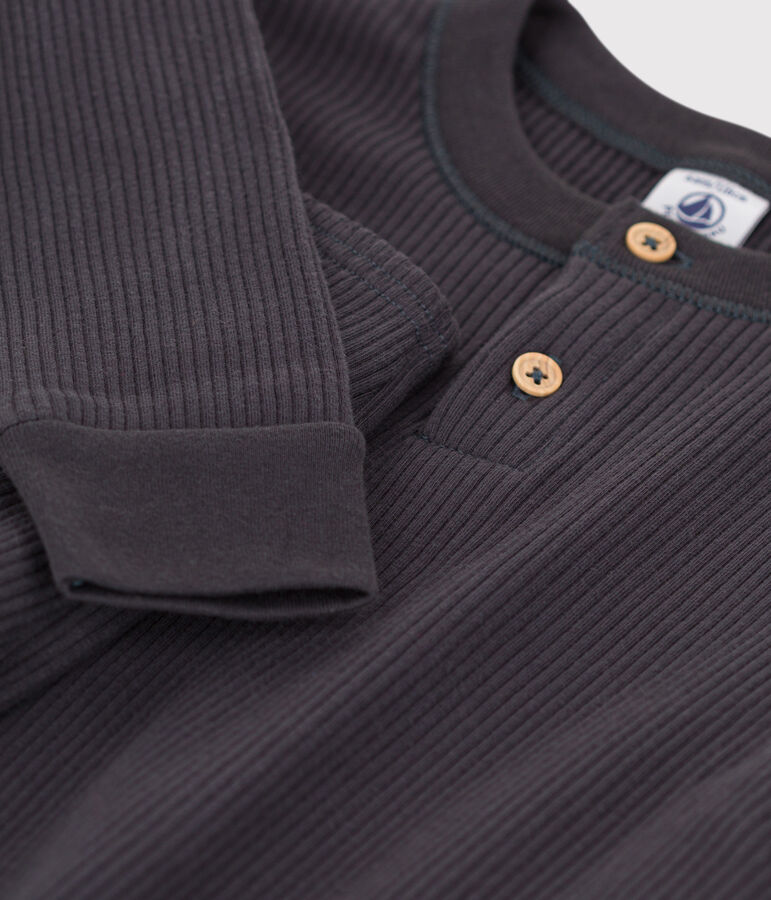 Katoenen pyjama voor kleine meisjes en jongens grijs