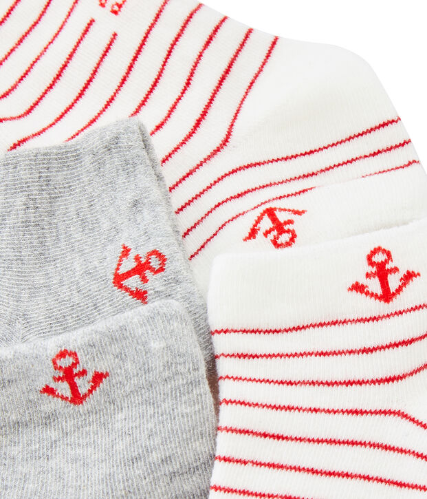 Lot de 2 paires de chaussettes enfant gar&ccedil;on multicouleur