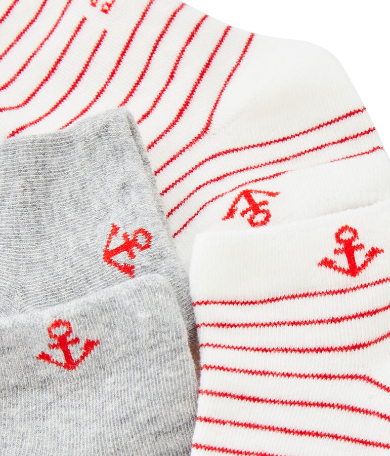 Set van 2 paar jongenssokken multicouleur