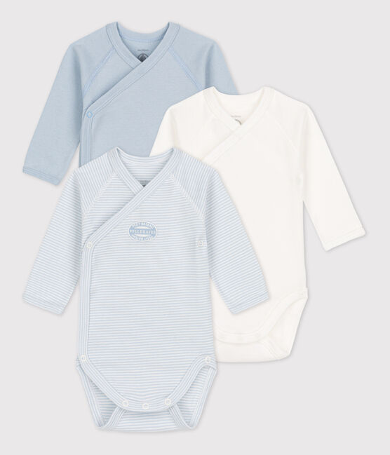 Set van 3 katoenen body's met lange mouwen voor baby's variante 2