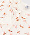 Katoenen snugfit-pyjama met vogelprint wit MARSHMALLOW/wit MULTICO