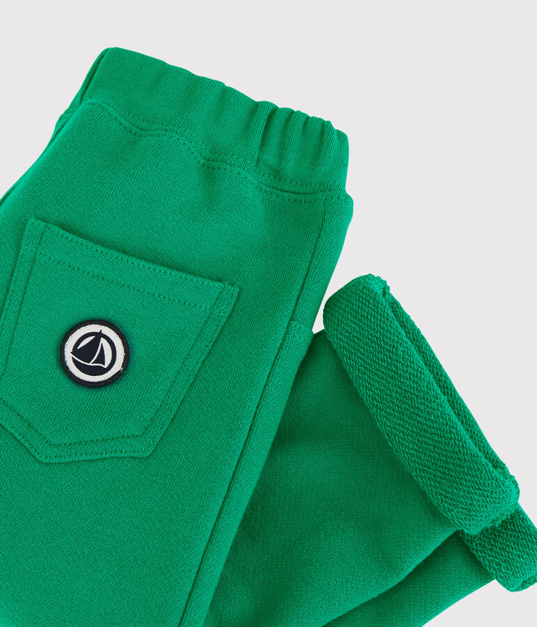 Pantalon en molleton b&eacute;b&eacute;. vert