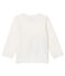 T-shirt met lange mouwen babyjongen wit MARSHMALLOW