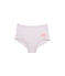 Meisjesboxershort met milleraies-strepen roze VIENNE/wit ECUME