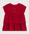 Robe manches courtes bébé rouge AURORA