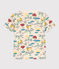 Tee-shirt imprimé manches courtes enfant garçon blanc AVALANCHE/ MULTICO