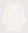 Chemise de nuit fleurs en coton petite fille blanc MARSHMALLOW/blanc MULTICO