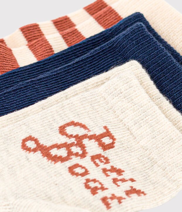 Set van 3 paar babysokken van Petit Bateau multicouleur