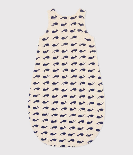 Gigoteuse baleine bébé en velours TOG 3 beige MONTELIMAR/bleu MEDIEVAL