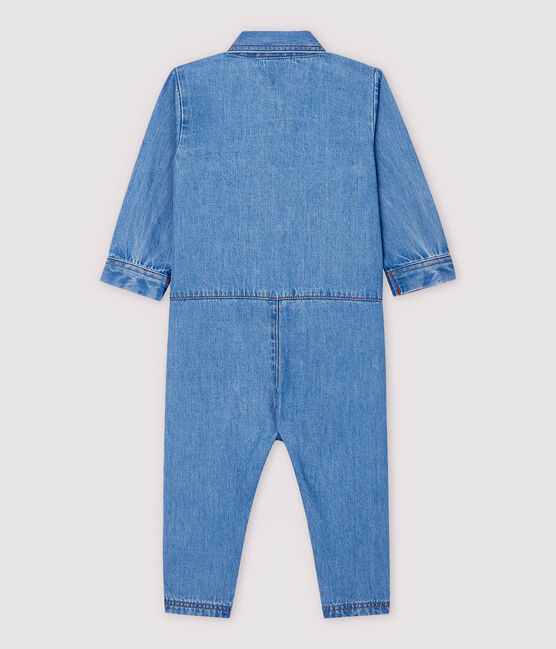 Lange jumpsuit van licht denim voor jongens. blauw DENIM CLAIR