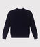Pull en côte anglaise en coton Femme bleu SMOKING