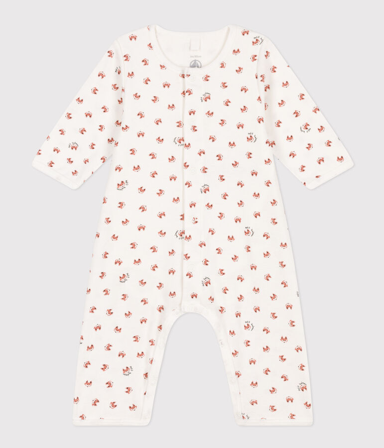 Bodyjama sans pieds b&eacute;b&eacute; en coton blanc/multicouleur