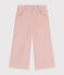 Fluwelen broek voor meisjes roze SALINE