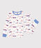 Pyjama Paris en coton enfant blanc MARSHMALLOW/blanc MULTICO