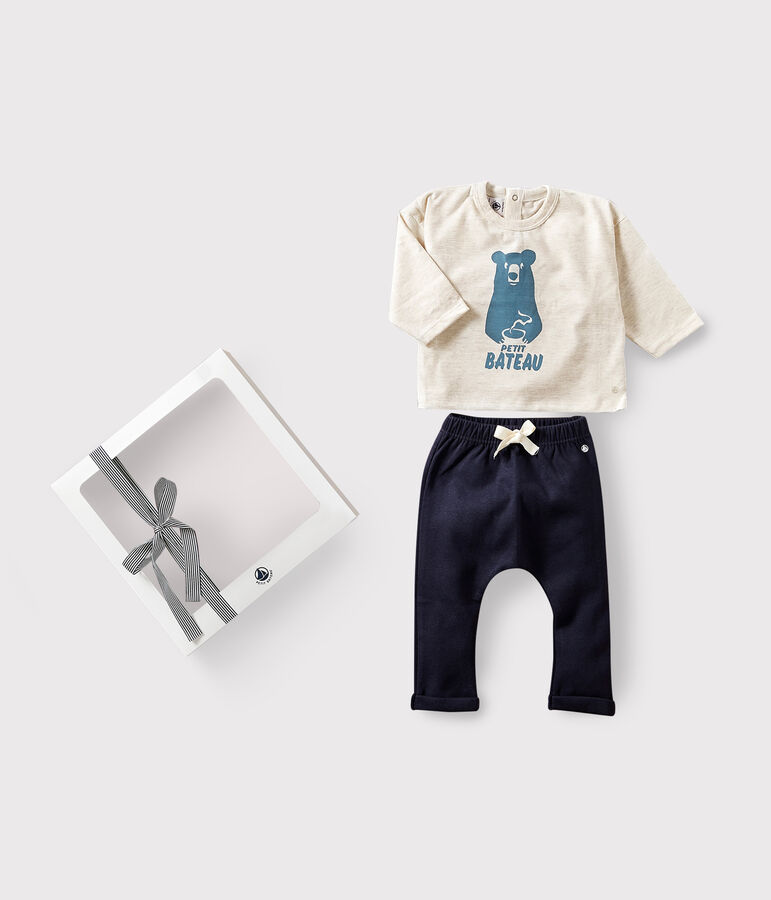 Geschenkset voor baby's met T-shirt en broek multicouleur