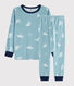 Pyjama imprimé yéti en velours petit garçon