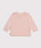 Gebreide babycardigan van ajourkatoen roze SALINE