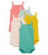 Set van 5 body's met schouderbandjes voor babymeisjes