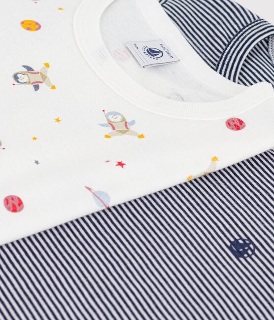 Setje van korte katoenen kinderpyjama's met print variante 1