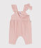 Fluwelen babysalopette roze SALINE