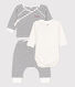 Set met 3 stuks in biologisch tubic voor baby's