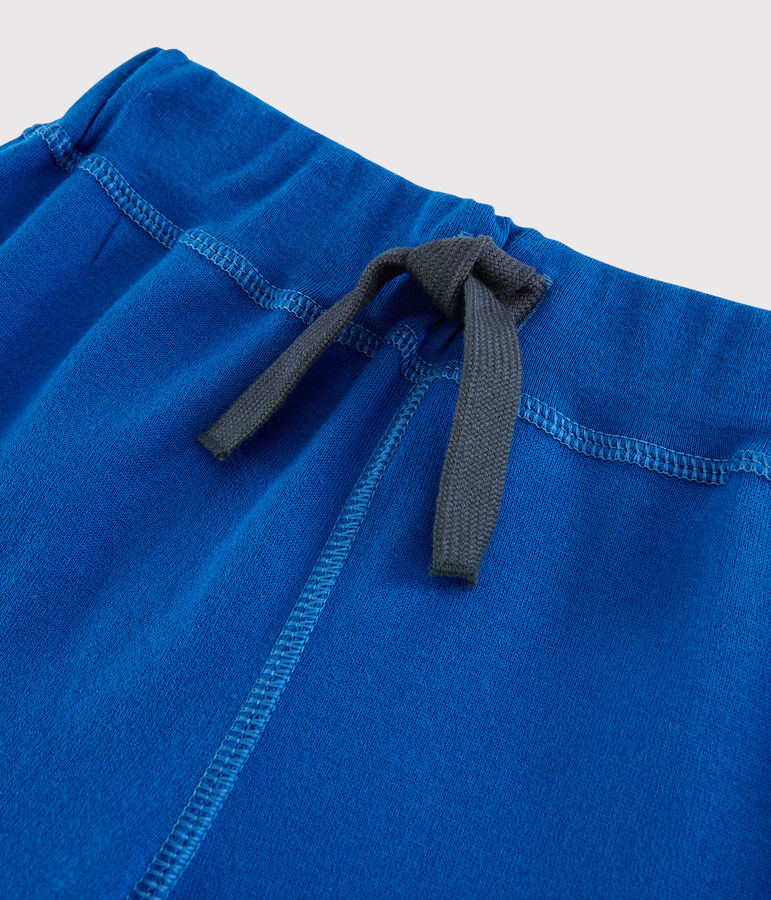 Bermuda en jersey enfant gar&ccedil;on bleu SURF