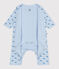 Katoenen bodypyjama zonder voetjes voor baby's met walvisprint blauw TOUDOU/ ALASKA