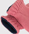 Gebreide wanten met fleecevoering voor baby's roze ROSEWOOD