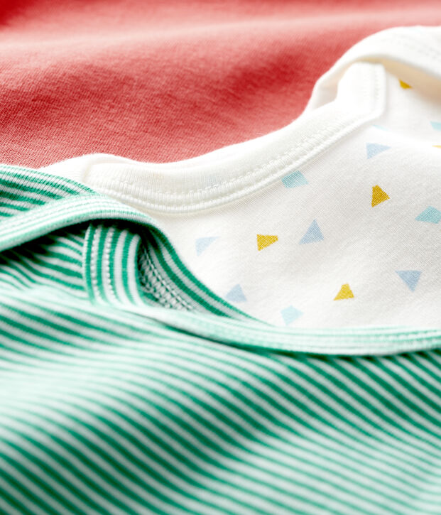 Set van 3 rompertjes met lange mouwen voor baby jongen multicouleur