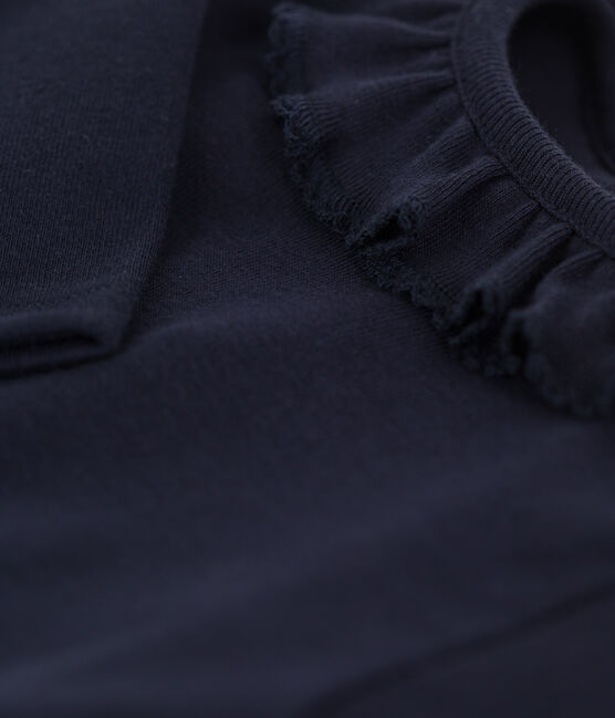Babybody met lange mouwen en kraagje van katoen blauw SMOKING
