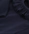 Babybody met lange mouwen en kraagje van katoen blauw SMOKING
