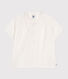 Blouse enfant en coton manches courtes unie
