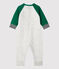 Jumpsuit baby van molton. grijs BELUGA/ PIVERT