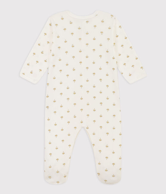 Katoenen pyjama met palmprint wit MARSHMALLOW/wit MULTICO