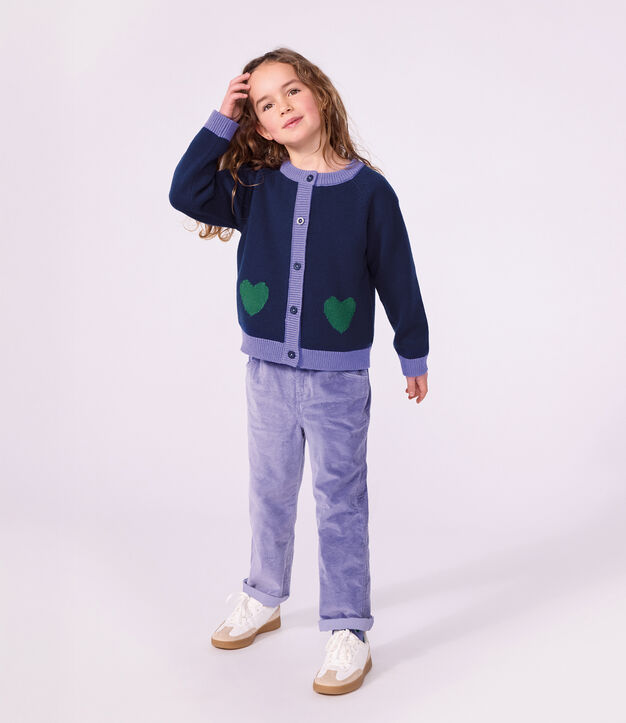 Effen cardigan van katoenen en wol voor kinderen SOIR