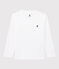 Tee-shirt en coton enfant fille - garçon blanc MARSHMALLOW