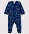 Baby sterrenhemel slaappakje van molton blauw MEDIEVAL/wit MULTICO